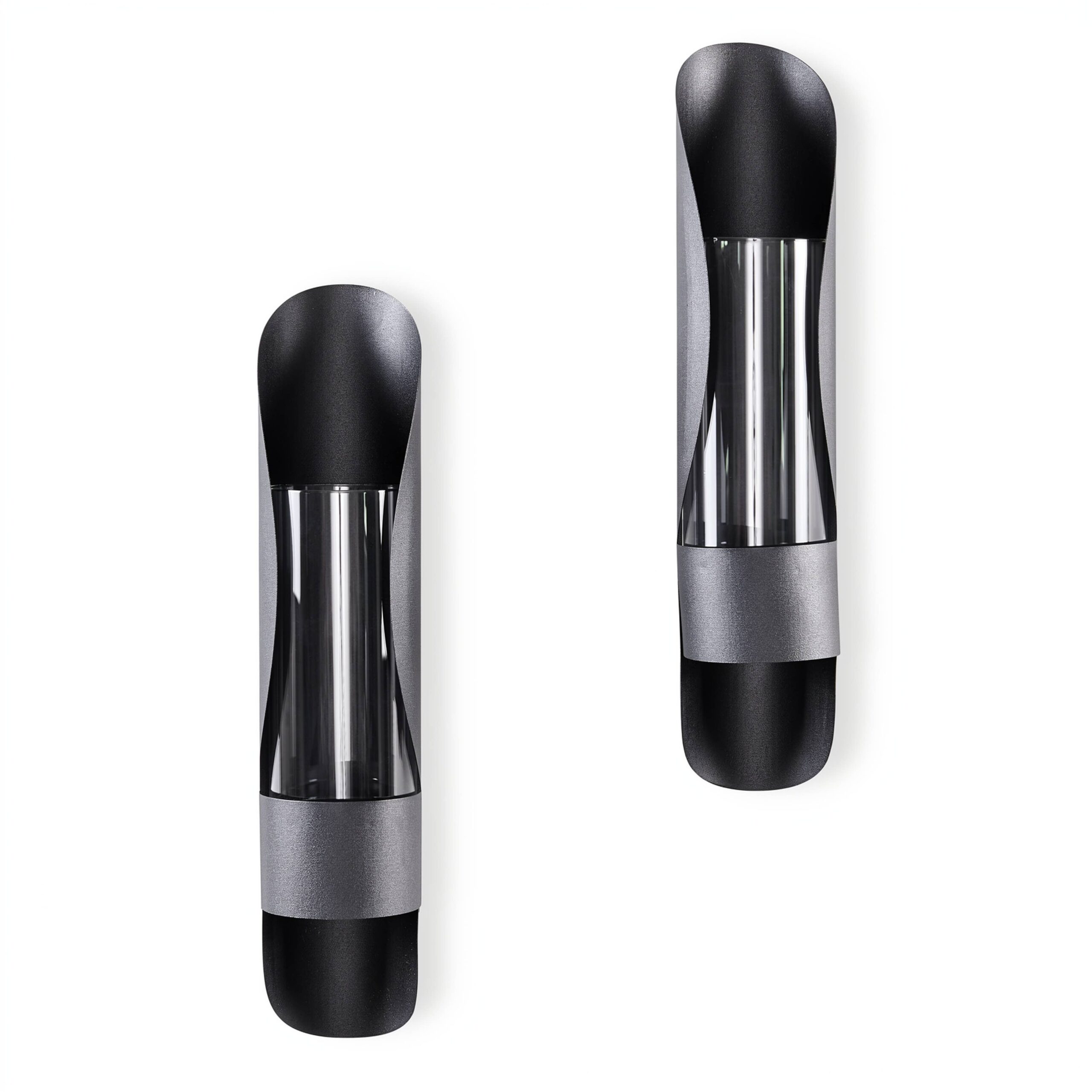Wall Mount Hugging Metal Candle Sconces with Glass Inserts