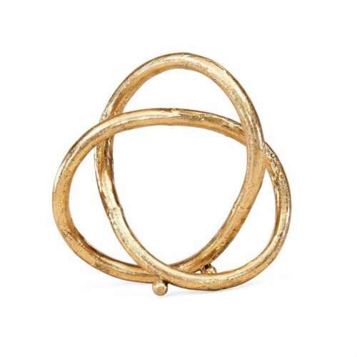 Gold Eternal Loop Metal Sculpture