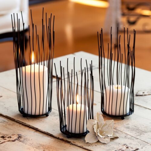 Willow Iron Candleholder 3-piece Set