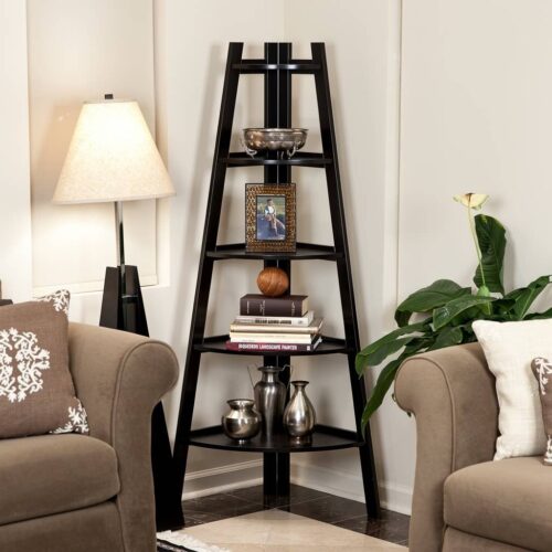Five Tier Corner Ladder Display Bookshelf