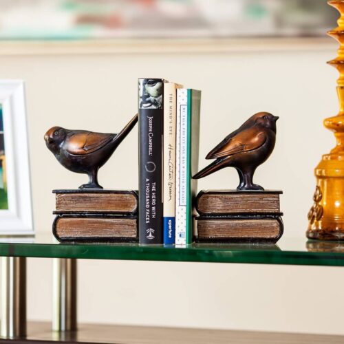 Birds On Books Bookend Set