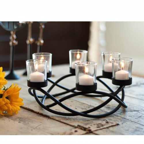 Round Waves Candleholder